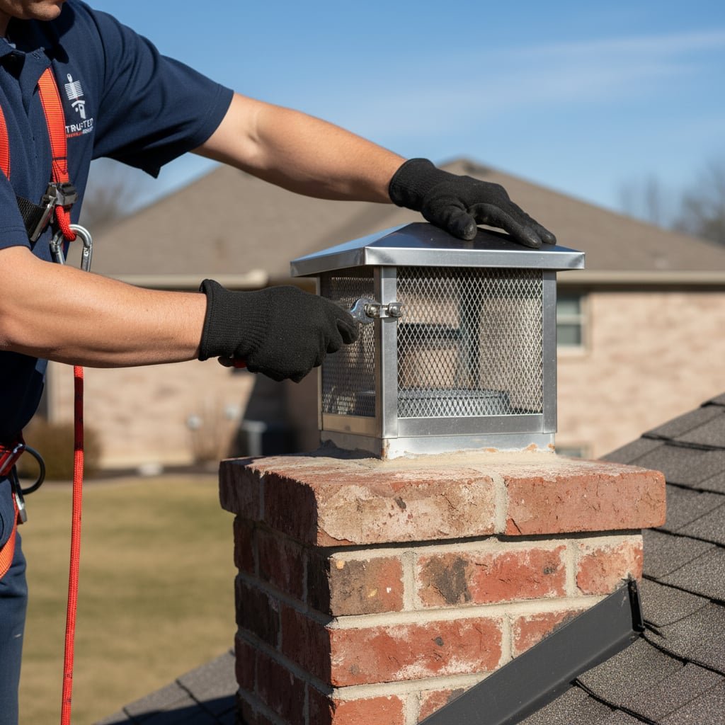 Chicago Chimney Cap Installation